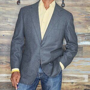 Vintage Southwick Wool Gray Blazer Jacket 40R
